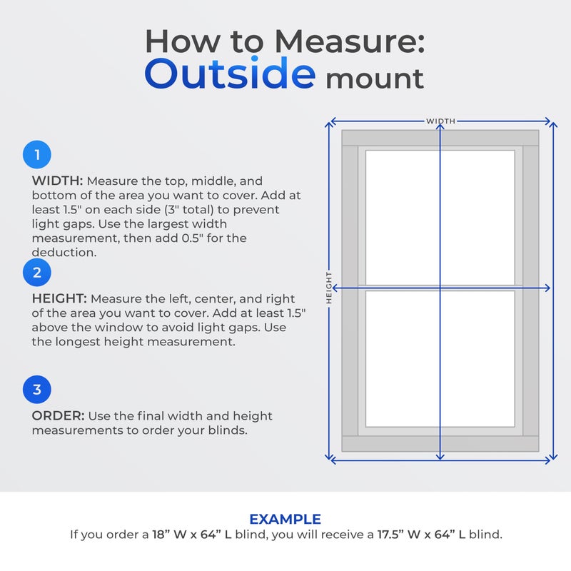 Lumino Room Darkening Cordless Mini Blind - 29" W x 64" L - White, Over 1,400 Custom Sizes Starting at 9.97, Durable 1" Vinyl Slats, Smooth Lift Operation, Horizontal Window Shades by Lumino - Image 5